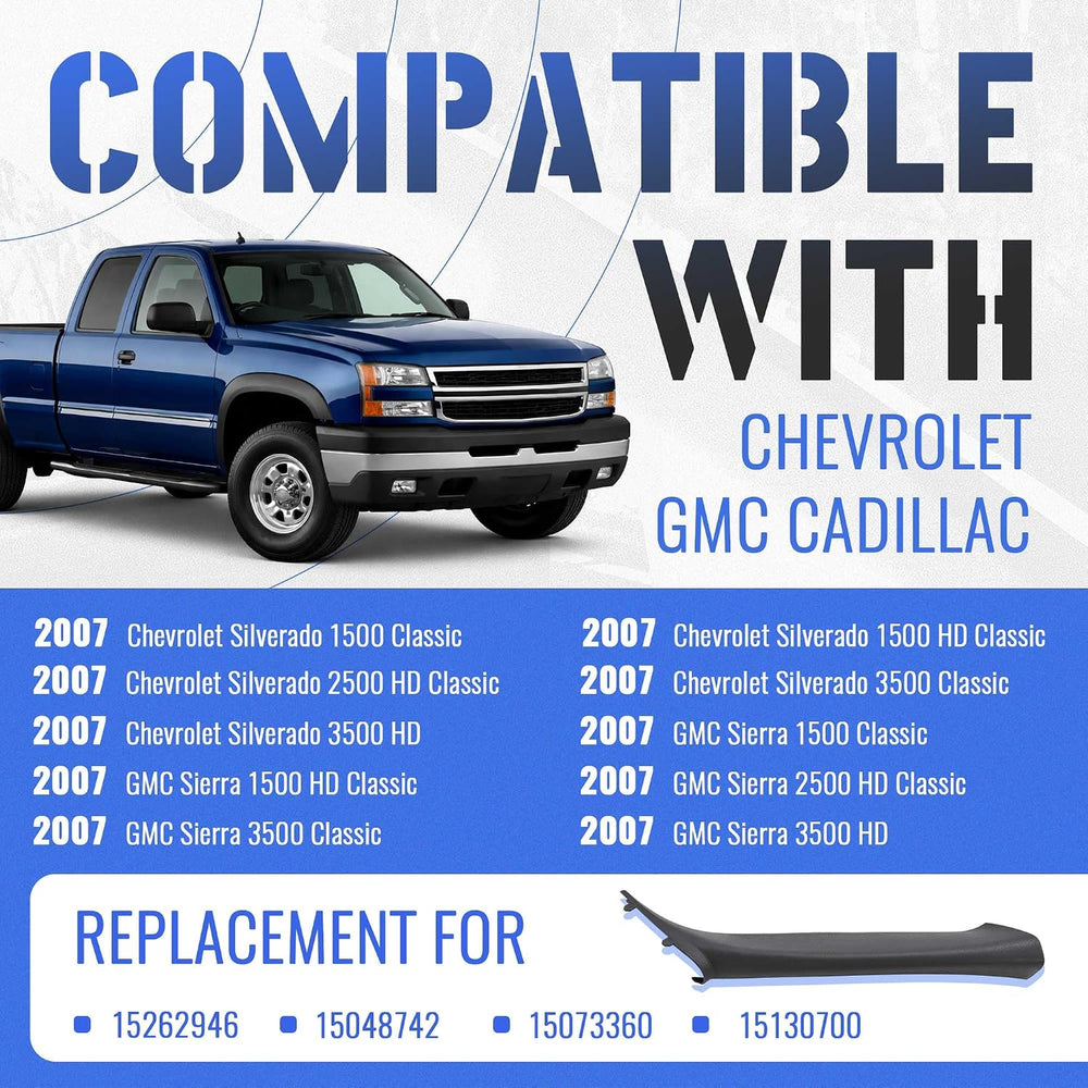 HECASA Windshield A Pillar Grab Compatible with 1999-2007 Chevy Chevrolet Sil...