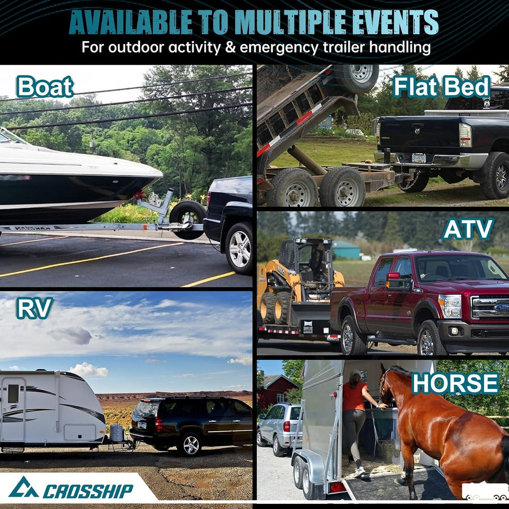 Adjustable Trailer Hitch - Heavy Duty Aluminum Drop Drawbar Hitch - Fits 2.5&...