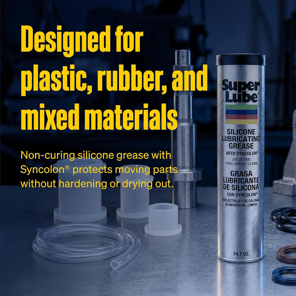 Super Lube Silicone Lubricating Grease w/Syncolon - Waterproof, All Purpose, ...