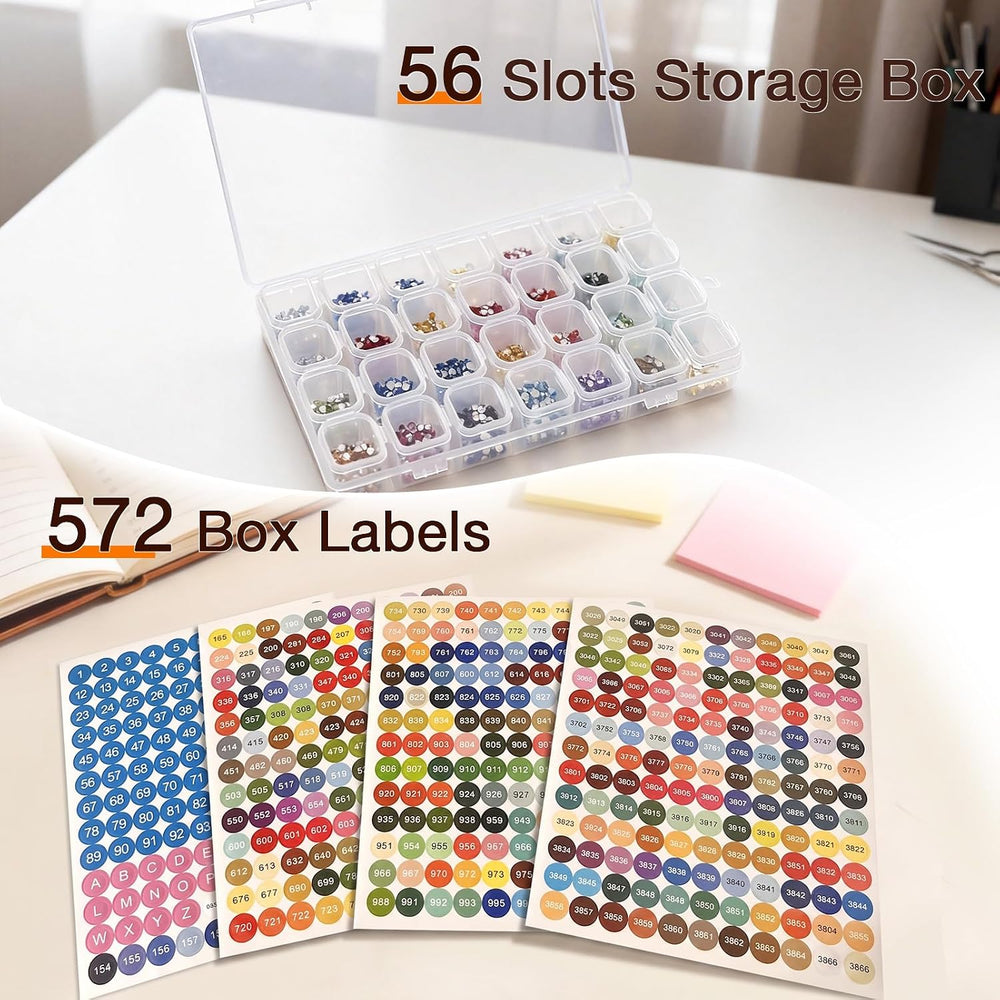 FANGZH Diamond Painting Storage Accessories Kit with A4 Light Pad, Bead Organ...