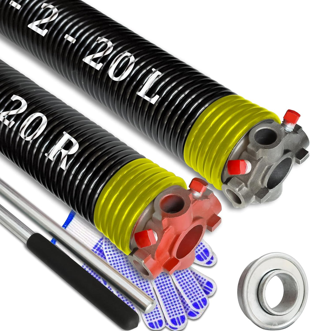 Garage Door Torsion Spring Set, Pair of 2" Electrophoresis Coated Garage...