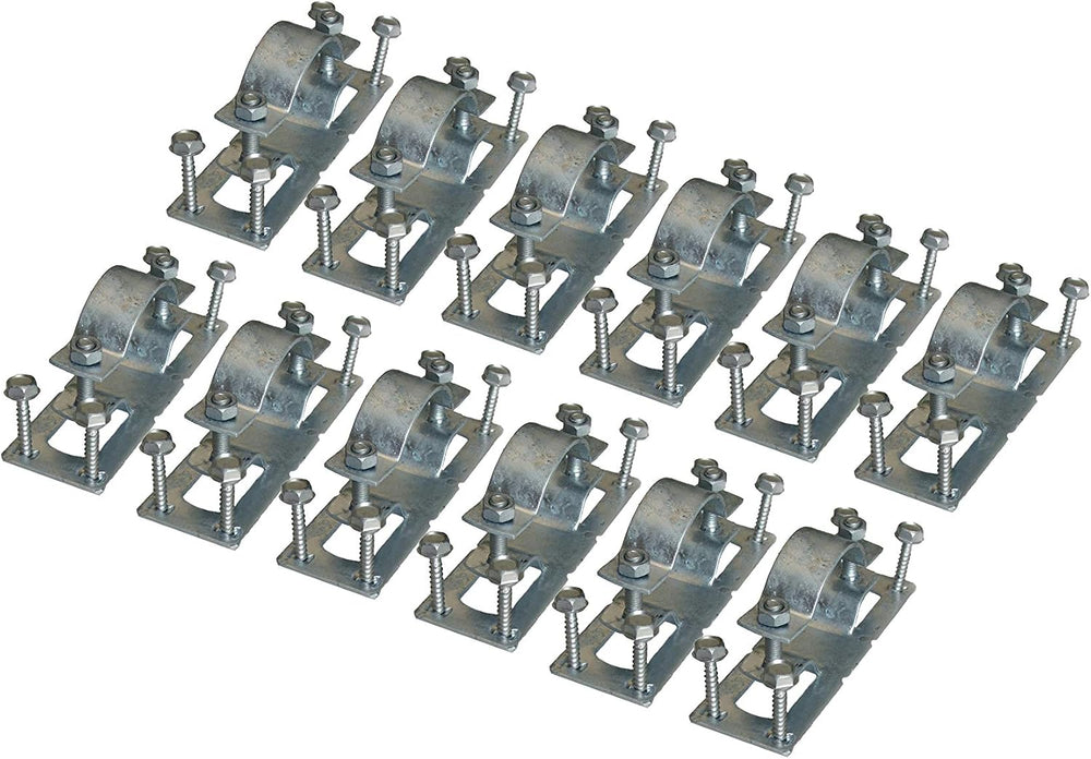 OZCO WAP-OZ Galvanized Steel-to-Wood Fence Bracket for 2x4 Rails, 12 Pk