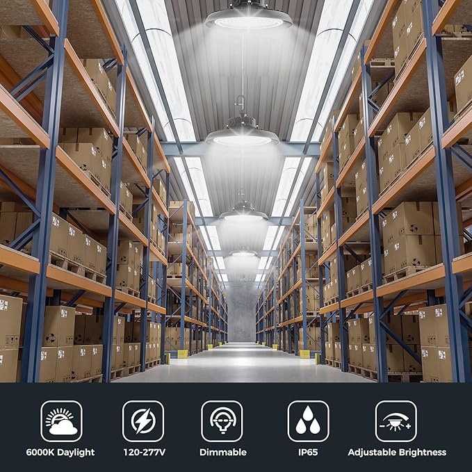 High Bay Lights LED UFO Light 240W LED Shop Lights 6000K IP65 Commercial Bay ...