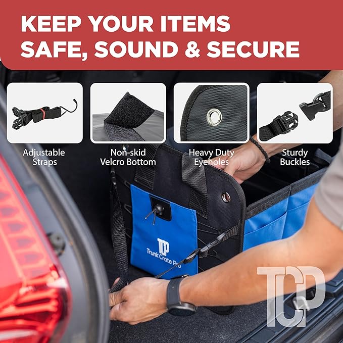 TRUNKCRATEPRO Car Trunk Organizers | Trunk Organizer, Car Storage Organizer