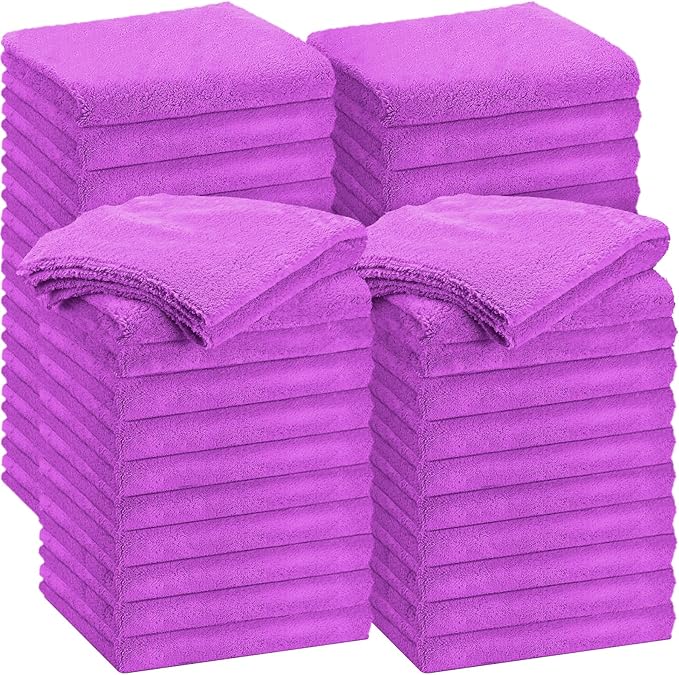 Shimeyao 30 Pcs Edgeless Microfiber Plush Towels