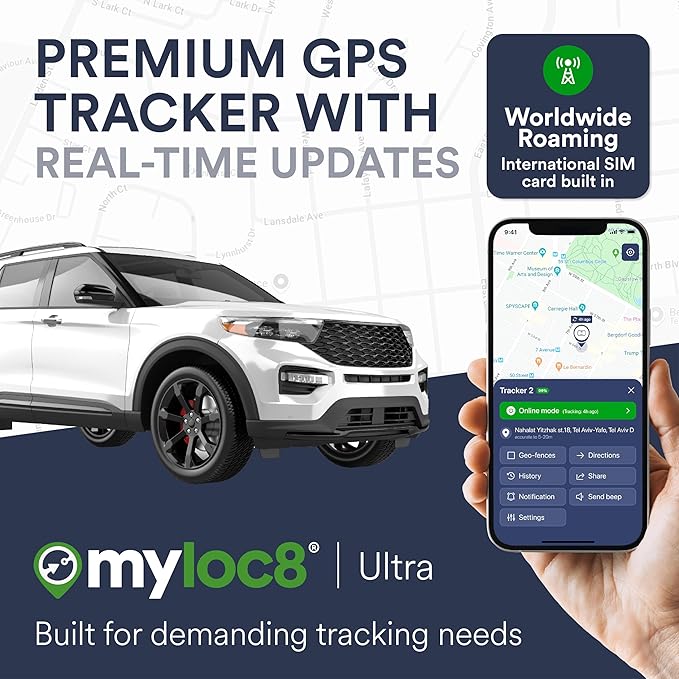 Ultra GPS Tracker for Vehicles – Rugged Waterproof GPS Locator for Cars