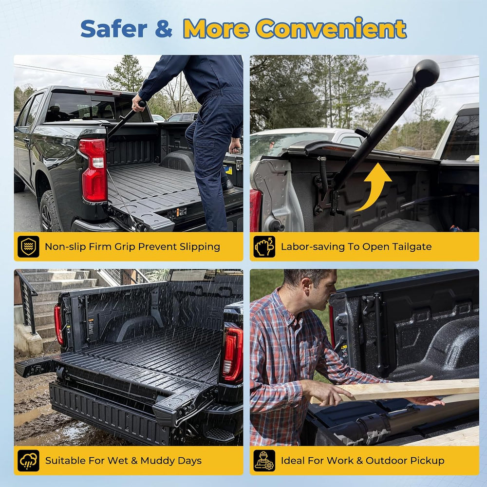 Auxiliary Tailgate Step Handle Compatible with Chevy Silverado & fit for ...
