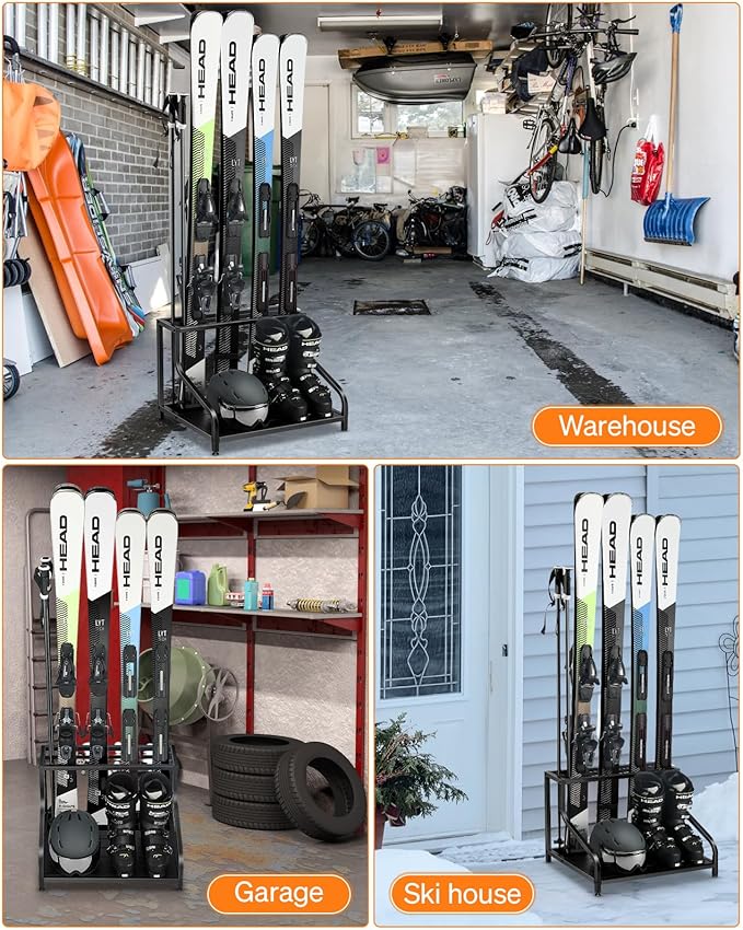 Ski Storage Rack for Garage
