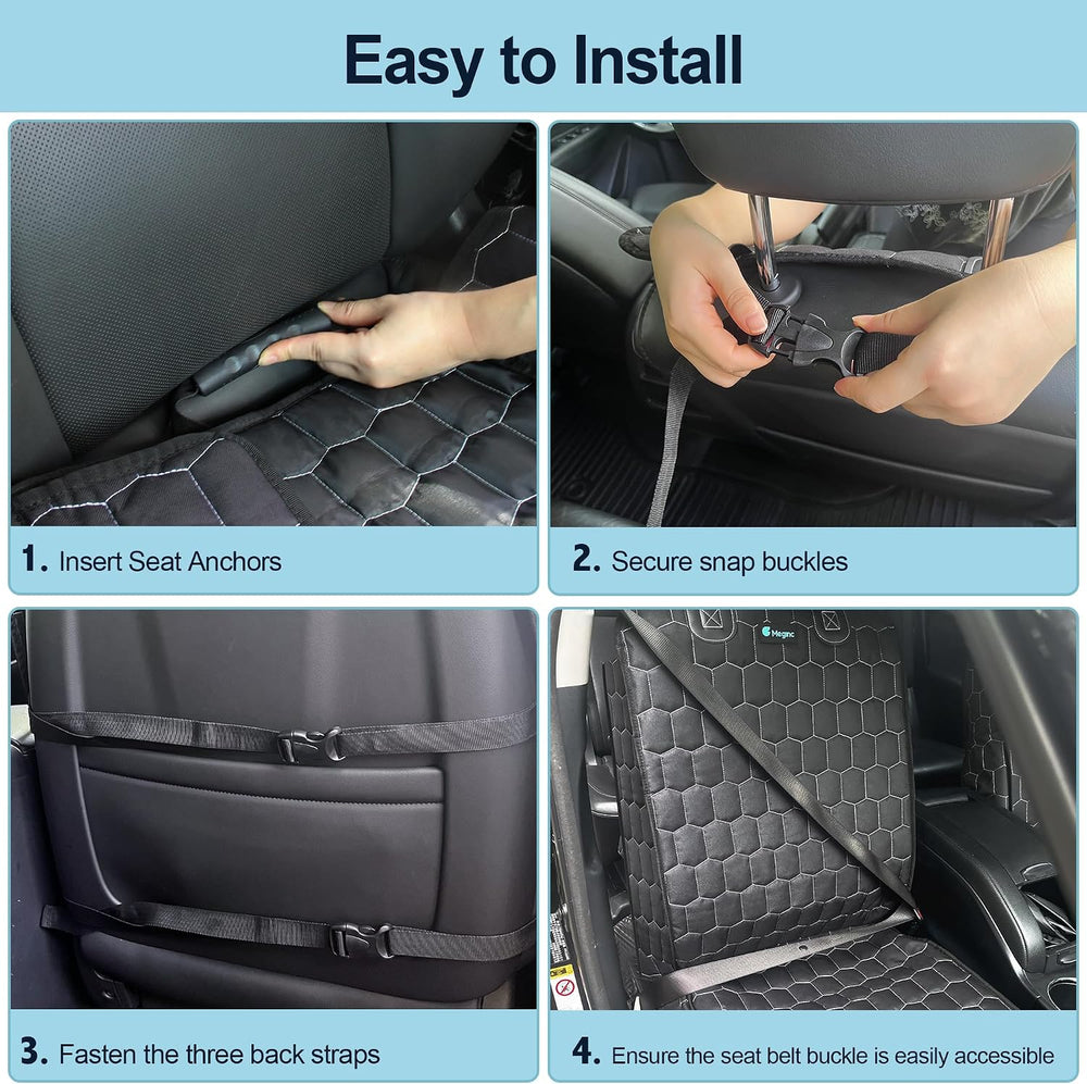 Meginc 2-Pack Front Seat Covers for Dogs, Waterproof Car Seat Protectors