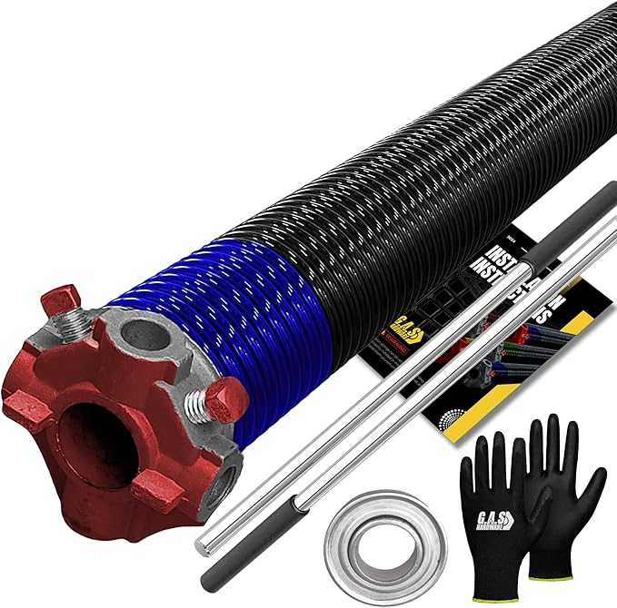 Garage Door Torsion Spring 262x1.75x48 Includes 1” Steel Bearing, Non-Slip