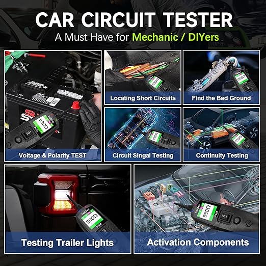 Circuit Tester Automotive, Power Circuit Probe Tester, Test Light Automotive