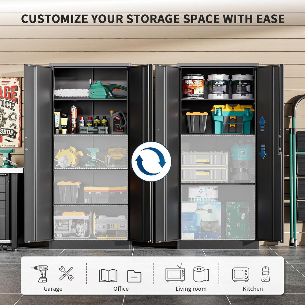 Garage Storage Cabinet, Durable Metal Storage Solution