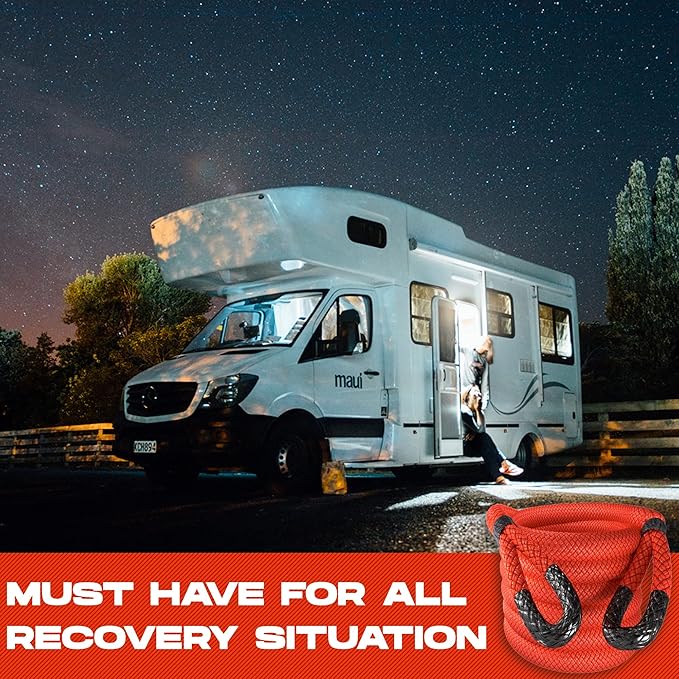 MiolleGear Heavy Duty Kinetic Recovery Tow Rope