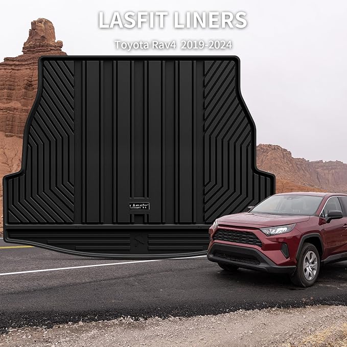 LASFIT Trunk Mats Fit for 2019-2025 Toyota RAV4 Hybrid and Gasoline, All