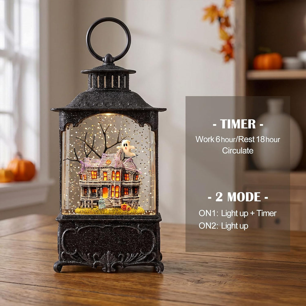 Halloween Snow Globe Lantern Haunted House Halloween Decorations