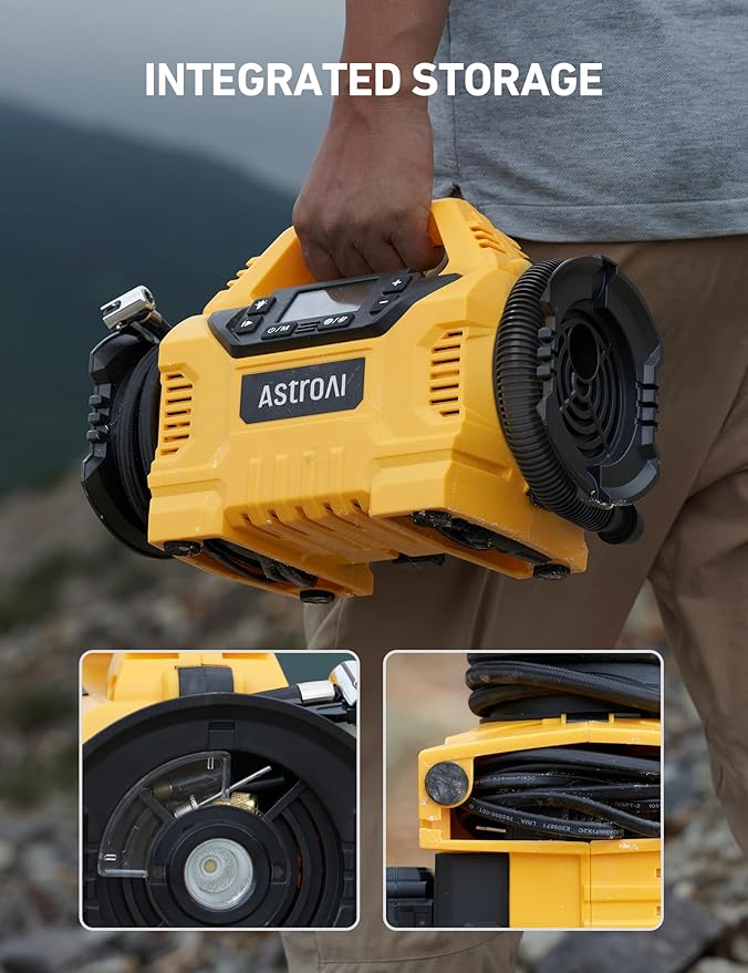 AstroAI Cordless Tire Inflator Portable Air Compressor