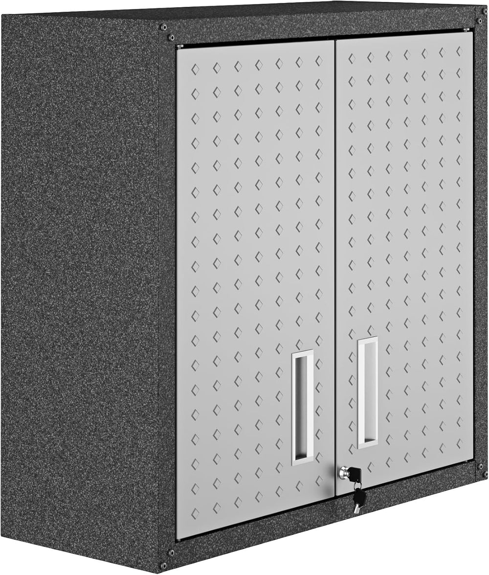 Manhattan Comfort Fortress Floating Garage Storage Cabinet with Adjustable Sh...