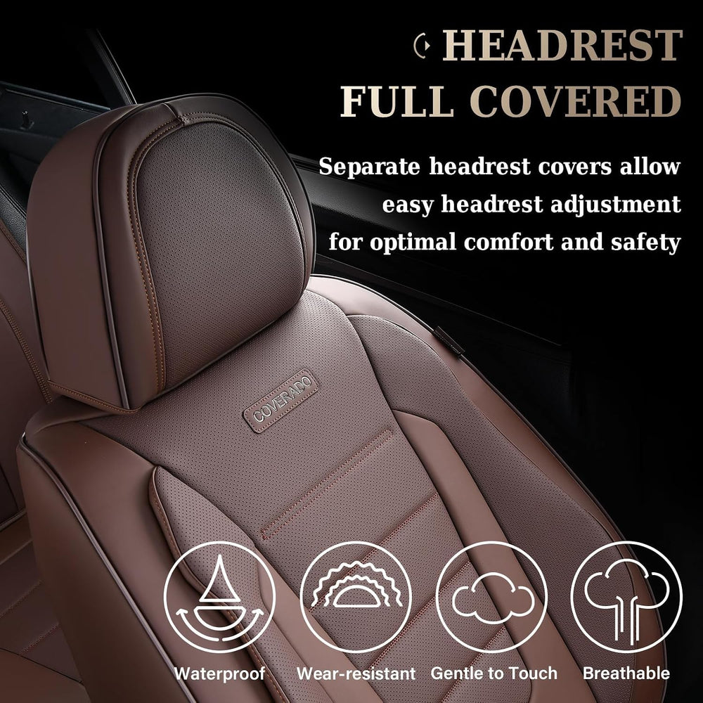 Coverado Car Seat Covers Front, Seat Covers for Cars, Waterproof 2-Pack Car S...