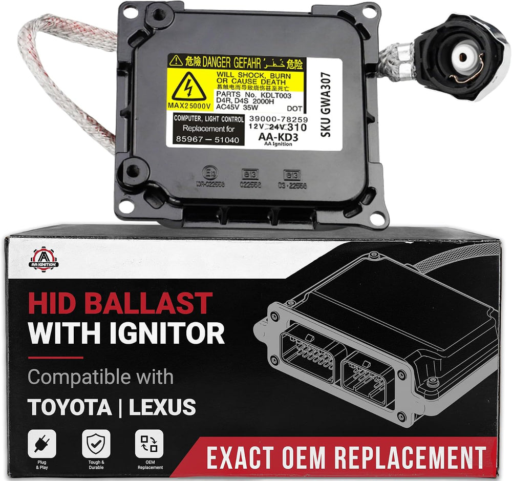 HID Xenon Headlight Ballast - Compatible with Lexus, Toyota - ES350, GS300, G...