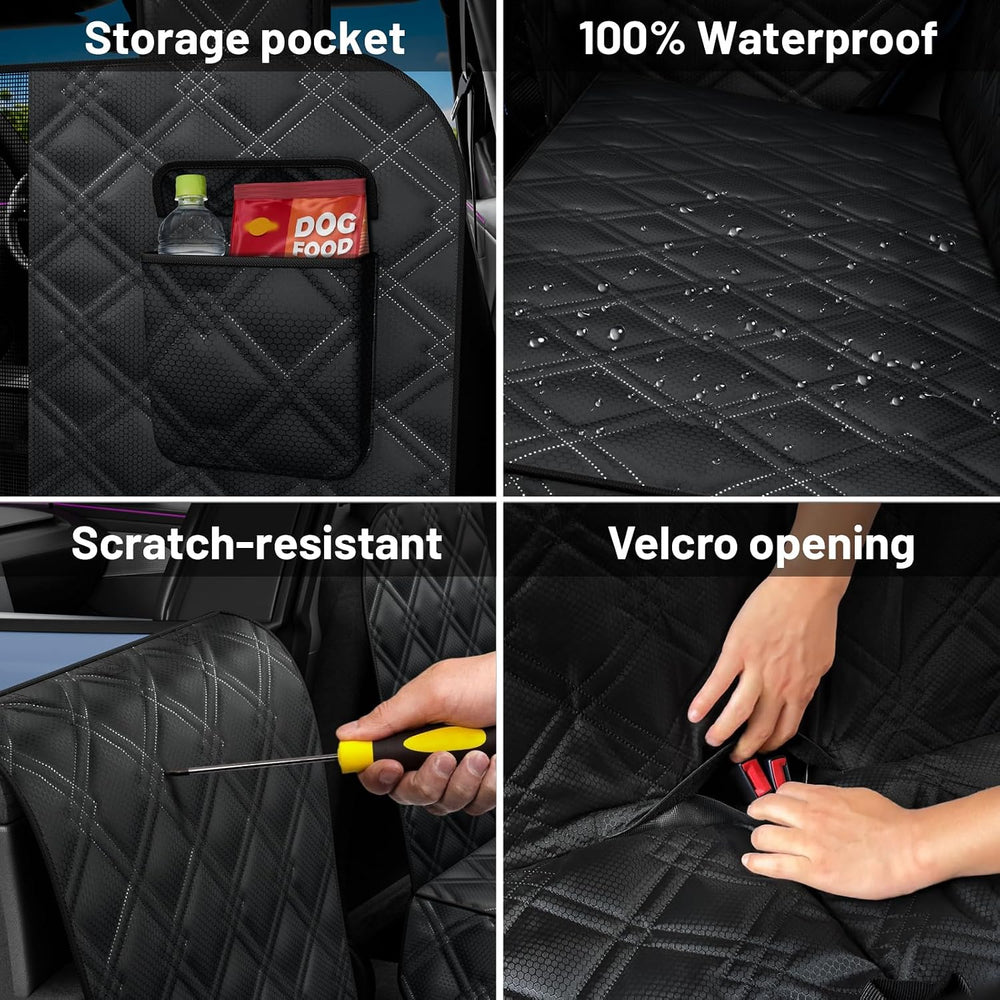 Dog Car Seat Cover For Back Seat Compatible With Tesla Model Y/3 - Pet Travel...