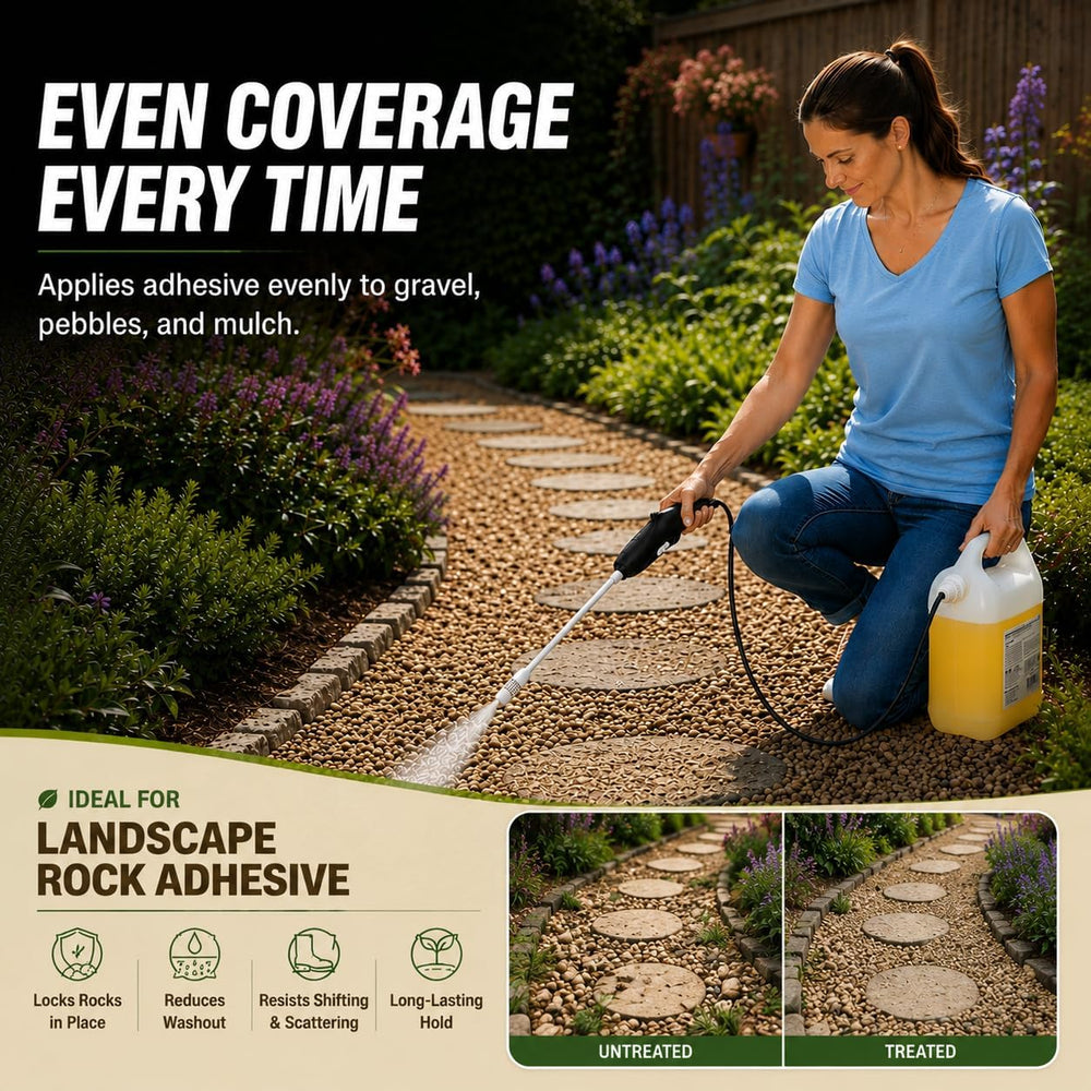 Teexpert Battery Powered Sprayer, Electric Garden Sprayer for Rock Glue, Adju...