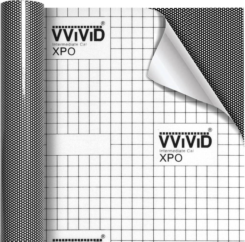 VViViD One-Way Perforated Black Vinyl Privacy Window Film Adhesive Glass Wrap...