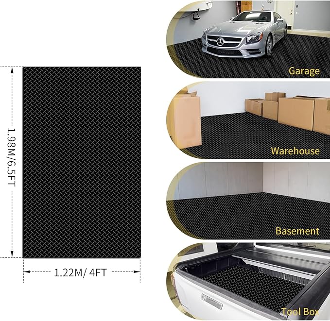 Premium Garage Floor Mat, Commercial Grade Heavy Duty Parking Mat