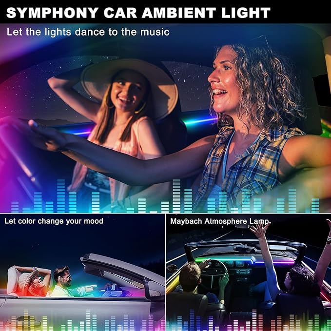 Dreamcolor Acrylic Interior Car LED Strip Light