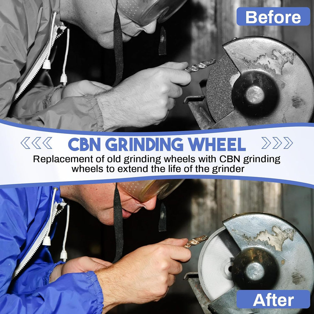 Tandefio CBN Grinding Wheel 8", 1" Wide, 5/8" Arbor, 320 Grit,...