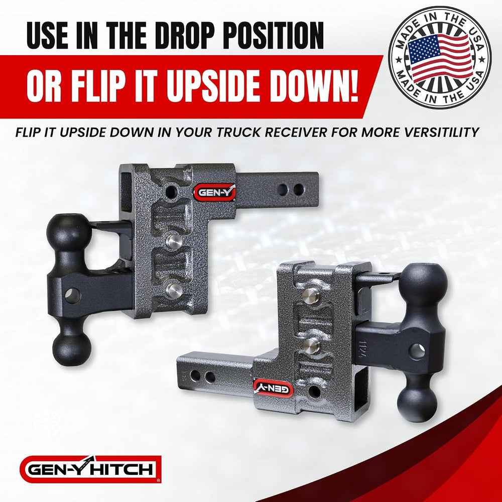 GEN-Y Hitch Mega-Duty 10" Drop Hitch Ball Mount 2" Receiver 16,000 ...