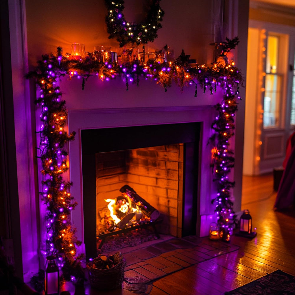 Dazzle Bright Outdoor Halloween String Lights, 1000 LED 328 FT Plug in Fairy ...