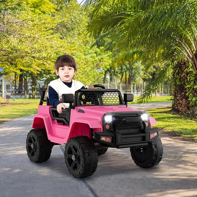 Costzon Ride on Car, 12V Battery Powered Truck Vehicle