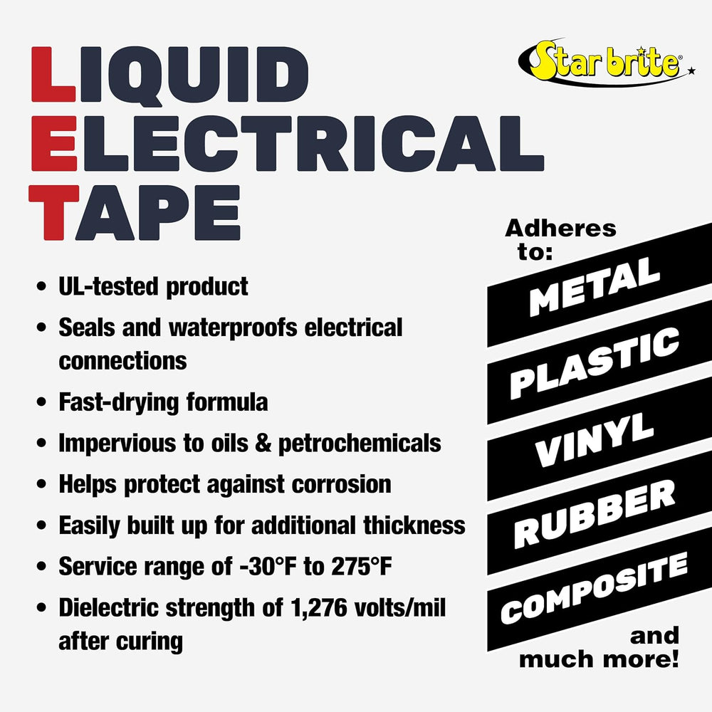 STAR BRITE Liquid Electrical Tape - Superior Adhesion and Flexible Protection...