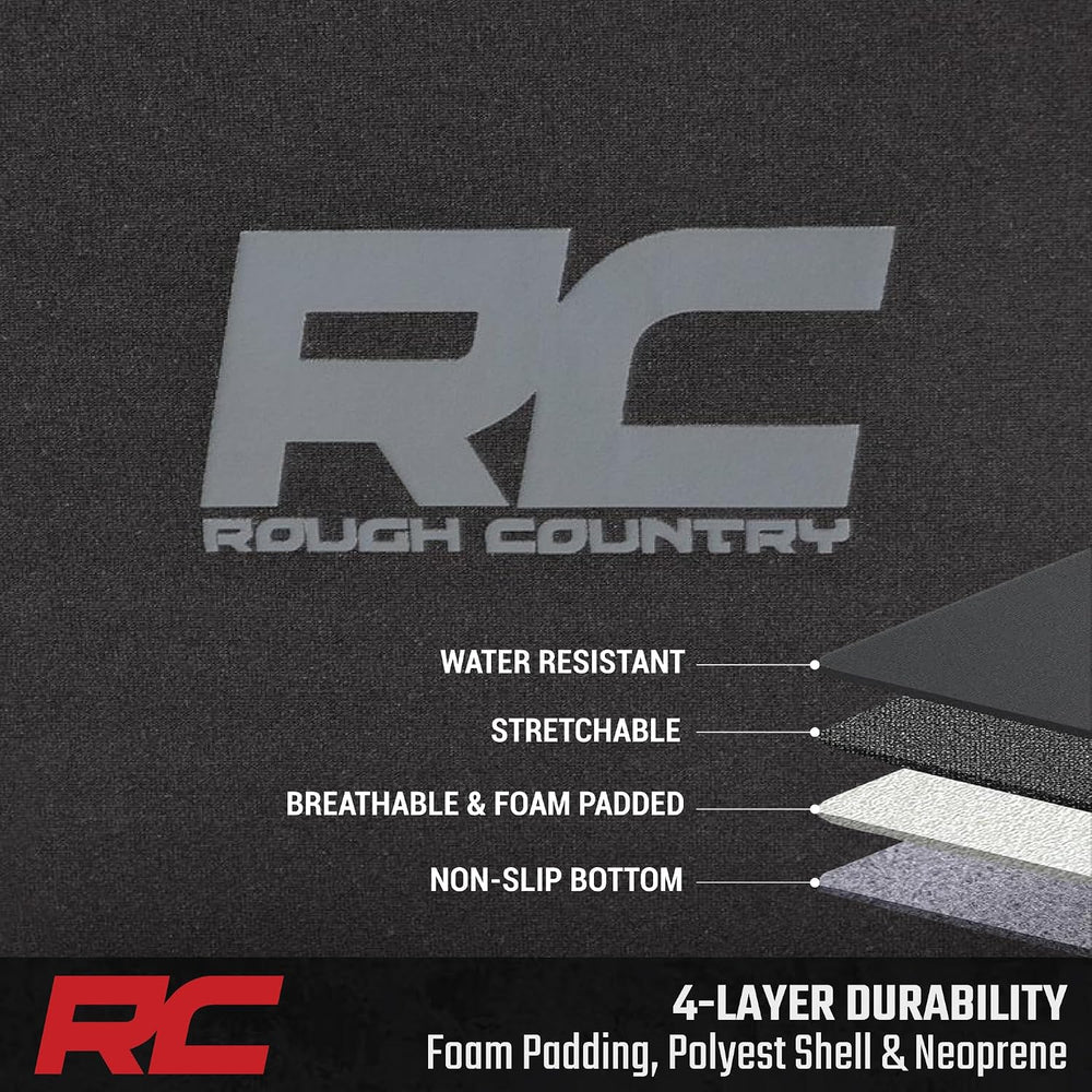 Rough Country Neoprene Seat Covers for 15-22 F-150 |17-22 Super Duty - 91016,...