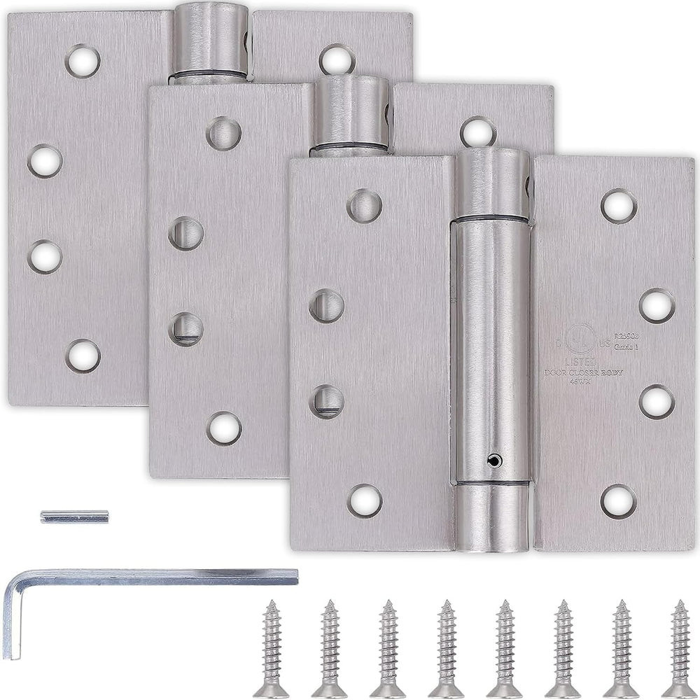 4"x4" Self Closing Door Hinges, 3 Pack