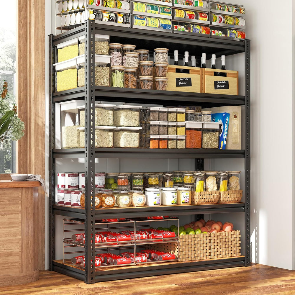 REIBII Garage Shelving 2500LBS Storage Shelves Adjustable Metal Shelving Heavy