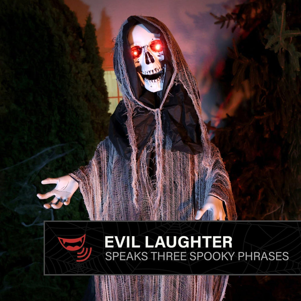Haunted Hill Farm 7.1-Ft. Reaper Halloween Animatronic