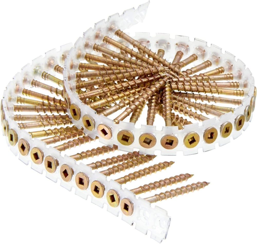 SENCO Duraspin #8x2 Collated Subfloor Wood Screw (08F200Y) 1,000 ct. tub