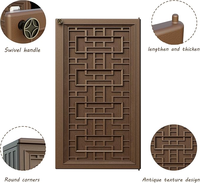 Storage Box Outdoor Caninet, Resin Indoor Storage Box Waterproof Outdoor