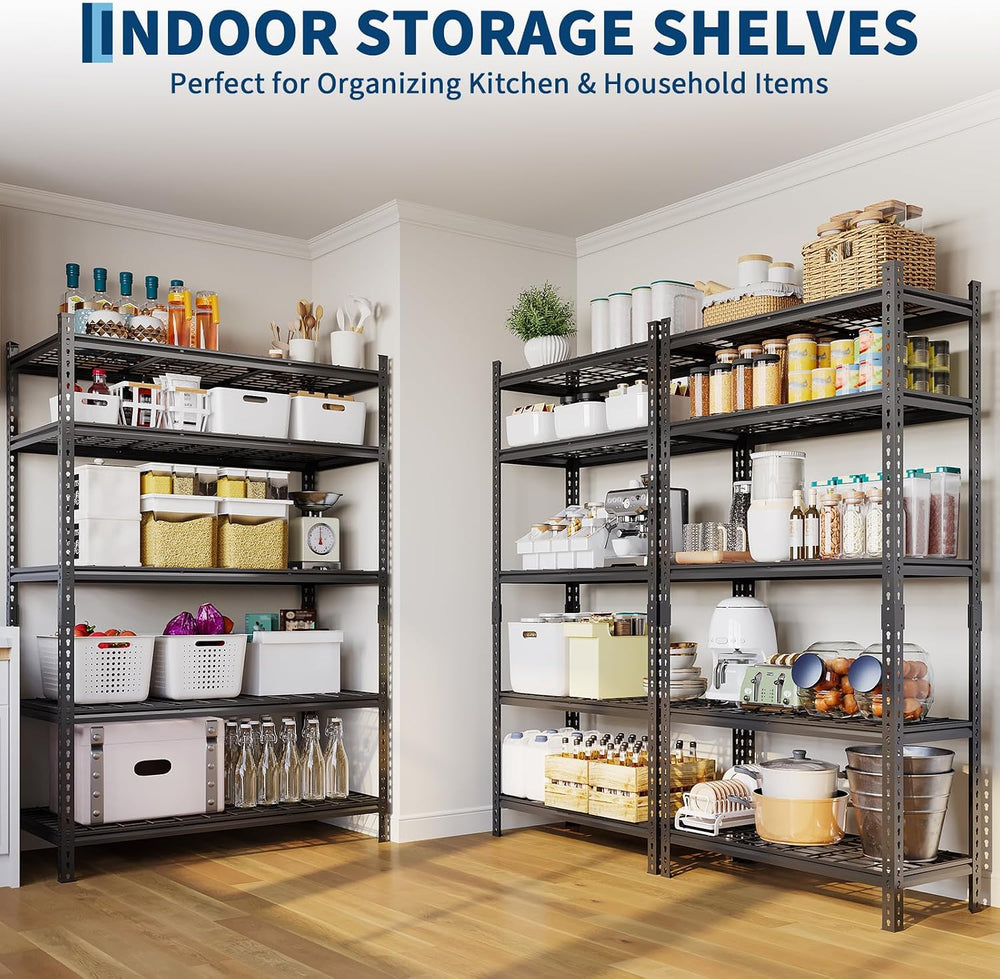 Garage Shelving 2000 LBS Storage Shelves Adjustable Metal Shelving Unit Heavy...