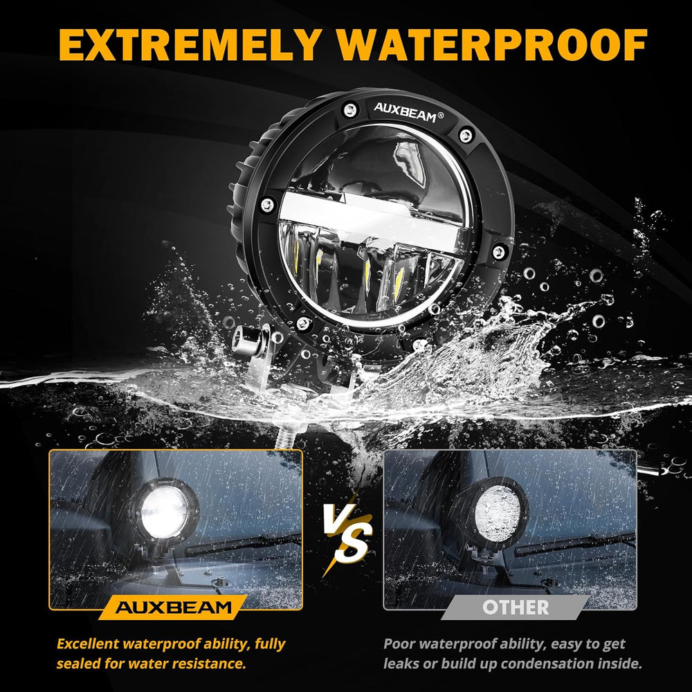 Auxbeam 4'' 100W Offroad Light, C4 Series Driving Pod with Hi/Lo/Comb...