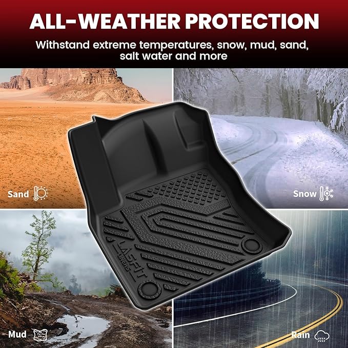 LASFIT Floor & Cargo Mats for Volkswagen Tiguan 2018 2019 2020 2021 2023 ...