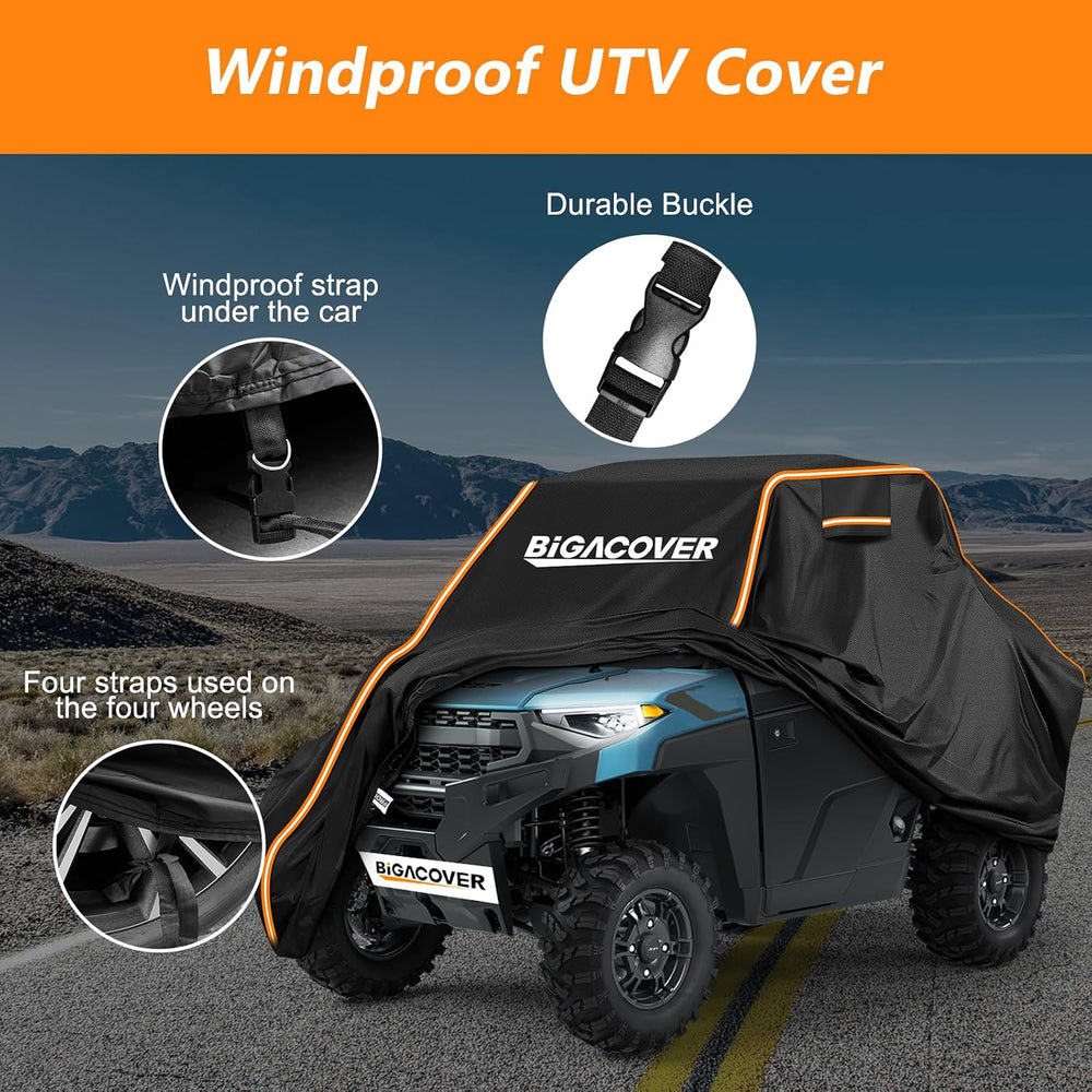 UTV Cover 2 Seater for Polaris Ranger/Can-Am Traxter/General XP 1000 | 210D O...