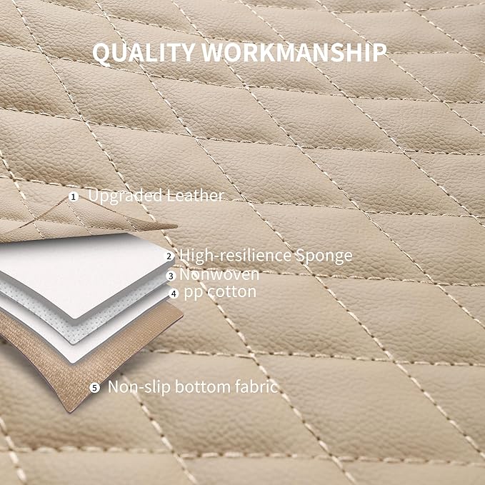 Car Seat Covers, Breathable and Waterproof Leather Seat Covers, Luxury PU (2 ...