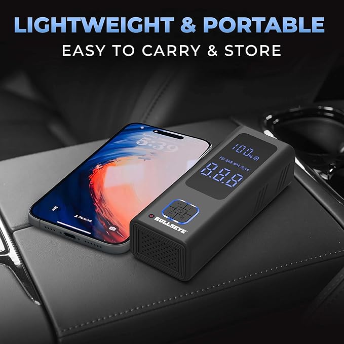 POCKET AIR PRO Tire Inflator Portable Air Compressor by Bullseye Pro