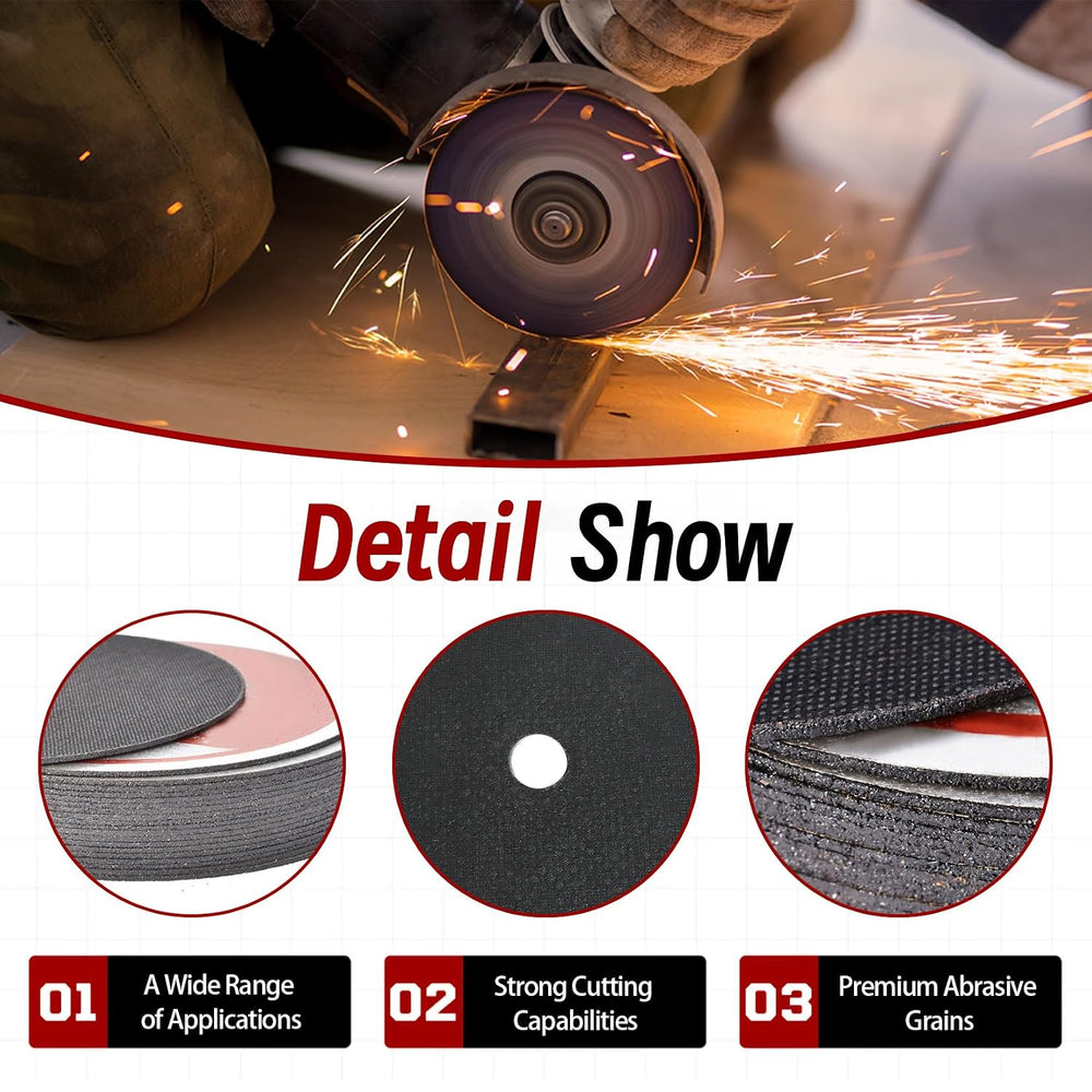Cut Off Wheels 50 Pack 6 x .045 x 7/8 Inch Metal and Stainless Steel Cutting ...
