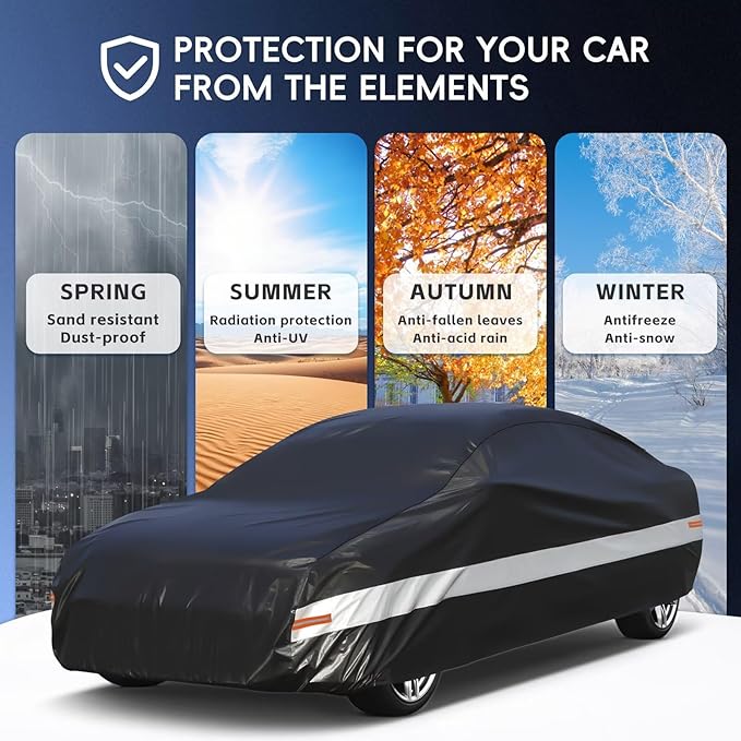 10 Layers Car Cover Custom Fit for Porsche 718, Waterproof All Weather for