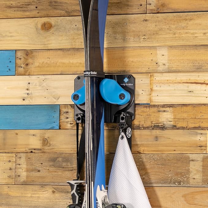 Ultimate Ski & Snowboard Wall Rack | Secure, Non-Slip Storage | Fits Any