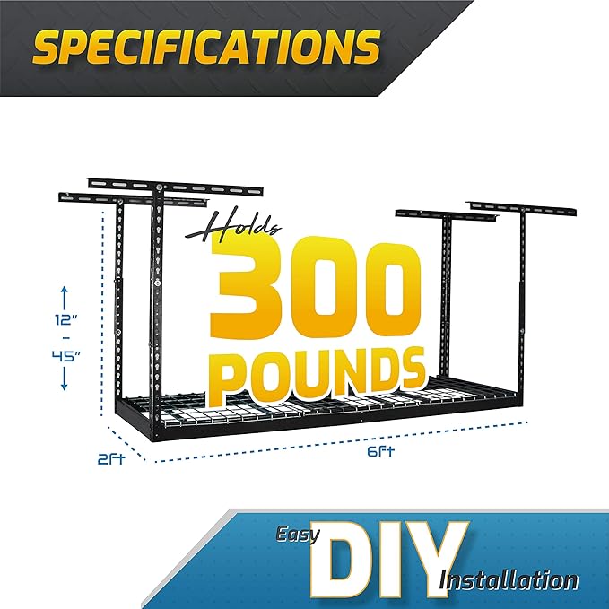 MonsterRAX - 2x6 Overhead Storage Rack