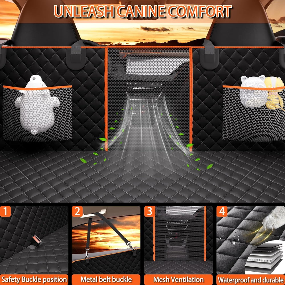 Back Seat Extender for Dogs,Heavy-Duty Dog Car Seat Cover for Back Seat